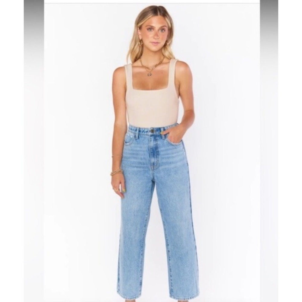 SHOW ME YOUR MUMU Sedona Straight Jean in Skyline Indigo Sz 26